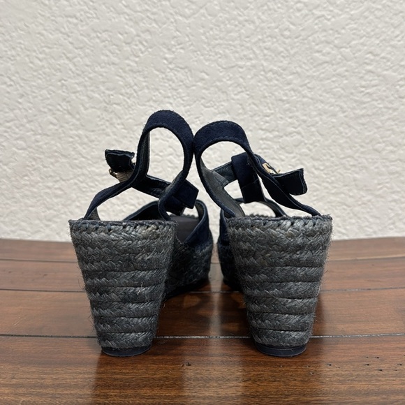 Toni Pons Suede Blue Espadrille Wedge Size 40 / 9.5 - Picture 4 of 8